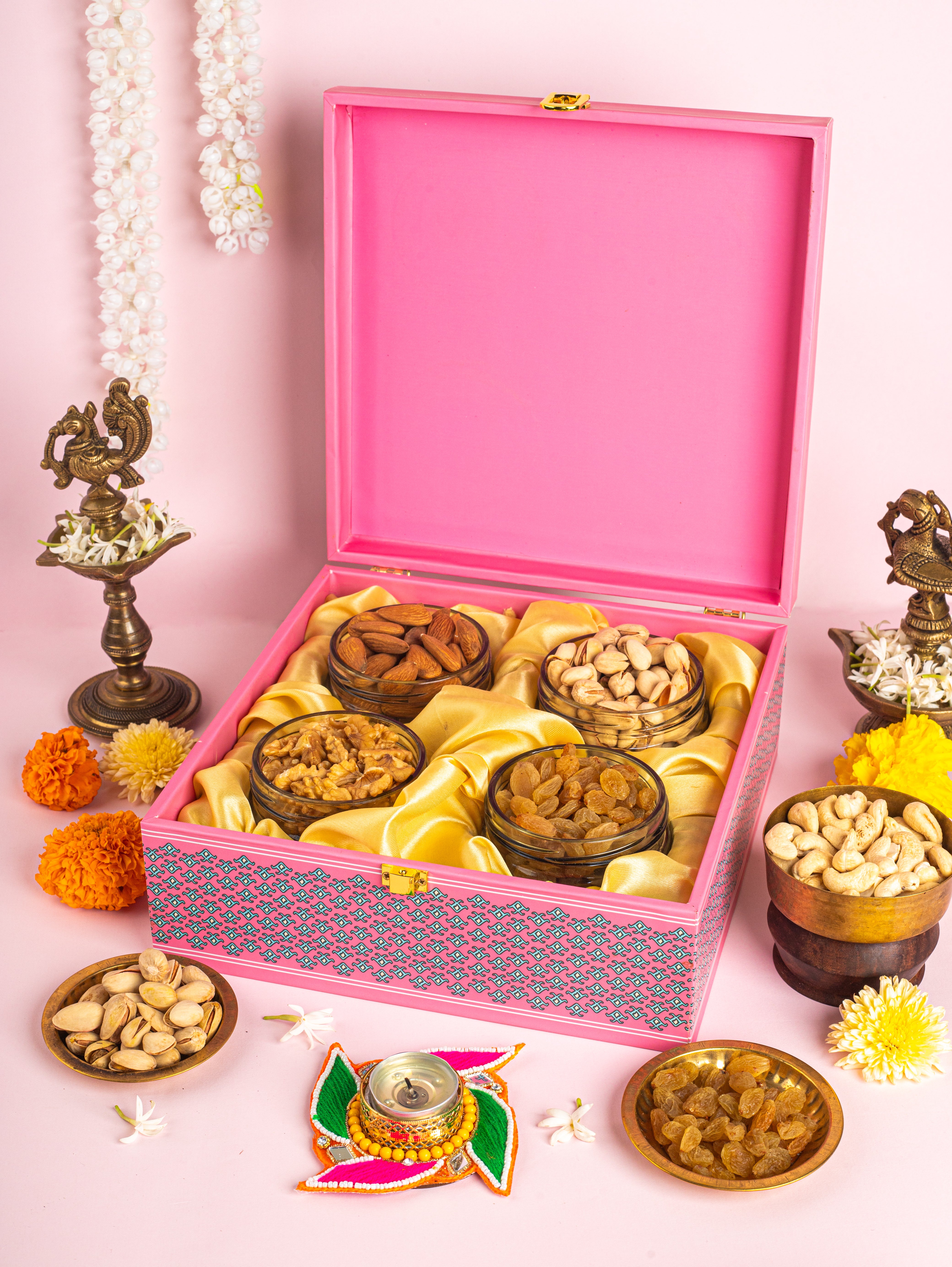 Pink Dryfruits Box