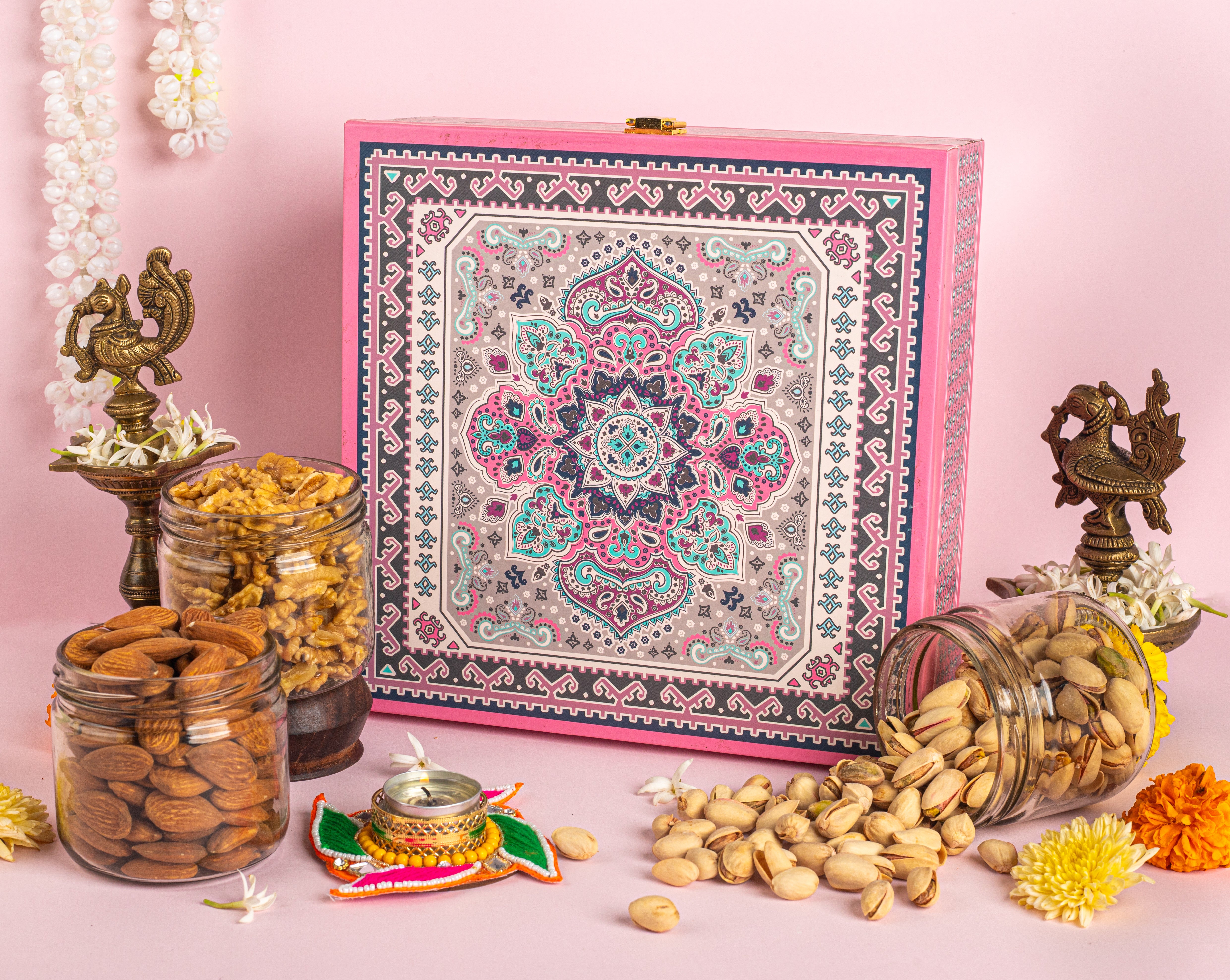 Pink Dryfruits Box